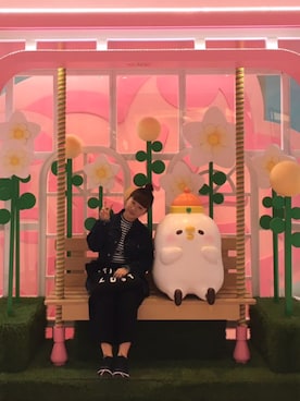 「PULL&BEAR（プルアンドベア）のアイテム（スラックス）」を使った、bubbleさん（レディース・150cm）の春コーディネート
