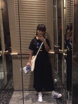 「PULL&BEAR（プルアンドベア）のアイテム（スラックス）」を使った、bubbleさん（レディース・150cm）の春コーディネート