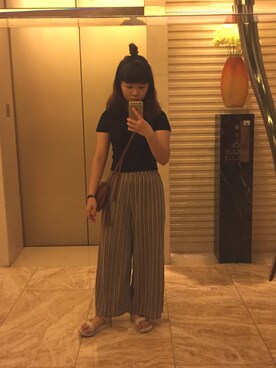「PULL&BEAR（プルアンドベア）のアイテム（オールインワン・サロペット）」を使った、bubbleさん（レディース・150cm）の春コーディネート