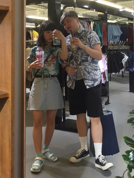 「Teva（テバ）のアイテム（アクセサリー）」を使った、bubbleさん（レディース・150cm）の春コーディネート