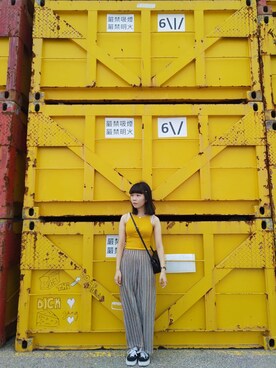 「PULL&BEAR（プルアンドベア）のアイテム（チノパンツ）」を使った、bubbleさん（レディース・150cm）の秋コーディネート