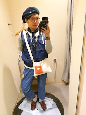 「UNIQLO JW ANDERSON」｜「アイテム（財布/小物）」を使った、凜ノ助さん（メンズ・165cm）の夏コーディネート