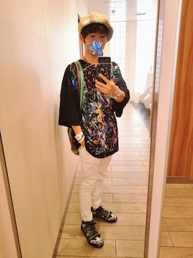 「Burner（バーナー）のアイテム（パンツ）」を使った、凜ノ助さん（メンズ・165cm）の夏コーディネート