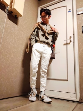 「Burner（バーナー）のアイテム（パンツ）」を使った、凜ノ助さん（メンズ・165cm）の春コーディネート