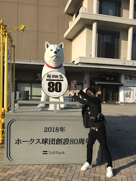 「イージーブースト」｜「アイテム（アクセサリー）」を使った、YMDMさん（メンズ・171cm）の秋コーディネート