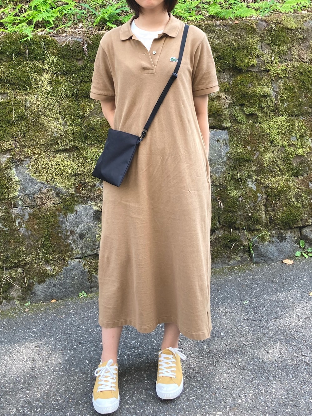 BEAMS ラコステ　ロング　ポロワンピース これから活躍間違いなし！LACOSTE × BEAMS BOY 別注ワンピース