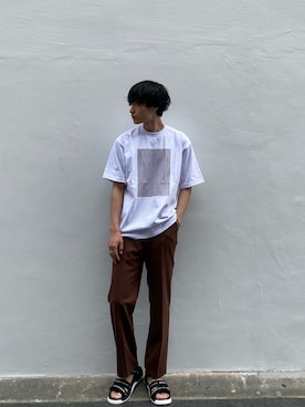 「CLANE（クラネ）のアイテム（トップス）」を使った、shotaさん（メンズ・175cm）の春コーディネート