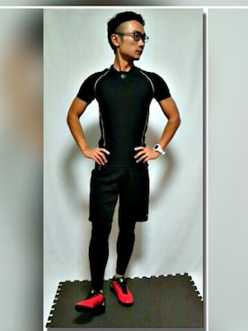 「サッカー」｜「アイテム（アナログ腕時計）」を使った、Toshiさん（メンズ・167cm）の夏コーディネート