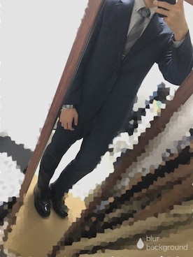 「アイテム（ネクタイピン、グレー系）」を使った、ymmyさん（メンズ・177cm）の秋コーディネート