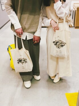 「シミラールック」｜「アイテム（アクセサリー）」を使った、Haruさん（メンズ・180cm）の春コーディネート