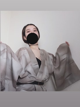 「和風」｜「アイテム（その他アウター）」を使った、ｎａａさん（レディース・155cm）の秋コーディネート