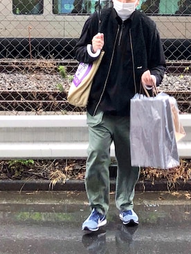 「palace」｜「アイテム（バッグ）」を使った、Chanさん（メンズ・171cm）の春コーディネート