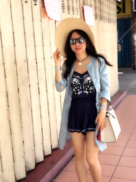 「Etam（エタム）のアイテム（ジャケット/アウター）」を使った、安de丽多果多さん（レディース・163cm）の冬コーディネート