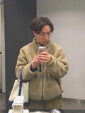 「アイテム（ブルゾン）」を使った、す ず き さん（メンズ・165cm・10代）の冬コーディネート