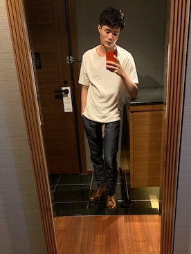 「lideal（リデアル）のアイテム」を使った、junyaosakoさん（メンズ・165cm）の春コーディネート