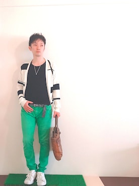 「TRIP（トリップ）のアイテム」を使った、Hamakeiさん（メンズ・167cm）の春コーディネート