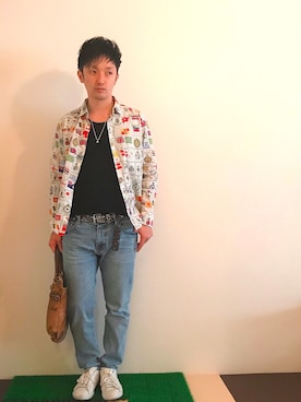「SHIPS any（シップス エニィ）のアイテム（パンツ）」を使った、Hamakeiさん（メンズ・167cm）の春コーディネート