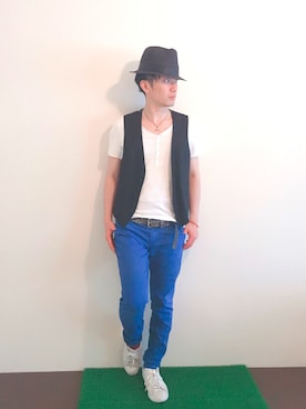 「TRIP（トリップ）のアイテム」を使った、Hamakeiさん（メンズ・167cm）の春コーディネート