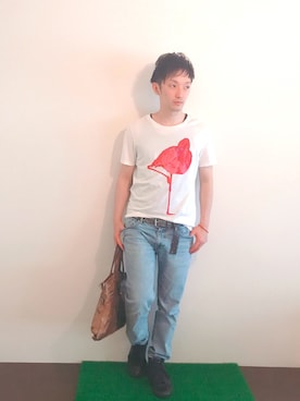 「SHIPS any（シップス エニィ）のアイテム（パンツ）」を使った、Hamakeiさん（メンズ・167cm）の春コーディネート