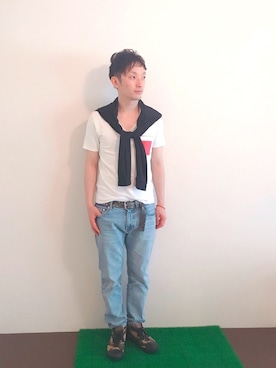 「SHIPS any（シップス エニィ）のアイテム（パンツ）」を使った、Hamakeiさん（メンズ・167cm）の春コーディネート