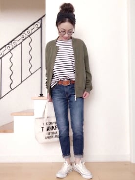 「ORNE（オルネ）のアイテム」を使った、eriさん（レディース・163cm）の春コーディネート