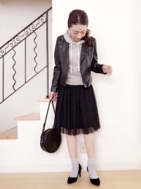 「スプリングSENSEOFPLACE」｜「アイテム（ジャケット/アウター）」を使った、eriさん（レディース・163cm）の春コーディネート