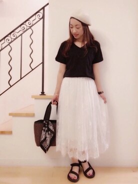 「ドラフトレプシィム」｜eriさん（レディース・163cm）の夏コーディネート