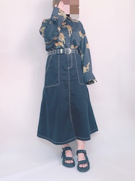 「おきにいりアイテム」｜ちさん（レディース・152cm）の春コーディネート