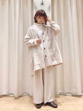 「Samansa Mos2（サマンサ モスモス）のアイテム（テーラードジャケット）」を使った、マユ﻿﻿ネーズさん（レディース・151cm）の春コーディネート