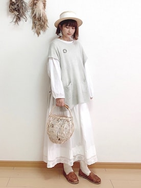 マユ﻿﻿ネーズさん（レディース・151cm）の春コーディネート