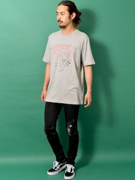 「UNIQLO（ユニクロ）の50色ソックス（消臭機能付き）（ソックス/靴下）」を使った、ROCKSTE【公式アカウント】さん（レディース・166cm）の春コーディネート