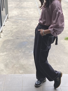 「マーチン」｜「アイテム（アナログ腕時計）」を使った、piyokoさん（レディース・160cm）の春コーディネート