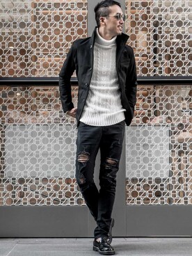 jokerスタッフさん(メンズ・180cm)の冬コーディネート