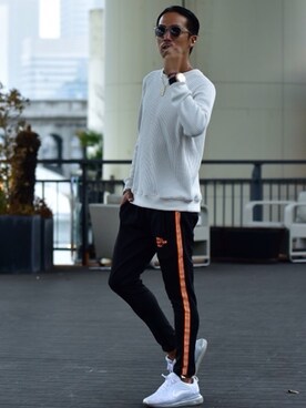「美シルエット」｜jokerスタッフさん（メンズ・180cm）の秋コーディネート
