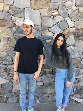 「brandymelville」｜「アイテム（スウェット）」を使った、grassbellさん（レディース・168cm）の春コーディネート