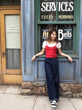 村上来渚さん（レディース・158cm）の春コーディネート