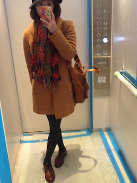「J.M. WESTON（ジェイエムウエストン）のアイテム」を使った、nahochinさん（レディース・156cm）の冬コーディネート