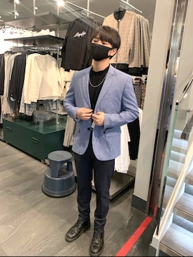 「SPAO（スパオ）のアイテム」を使った、Dさん（メンズ・171cm）の冬コーディネート