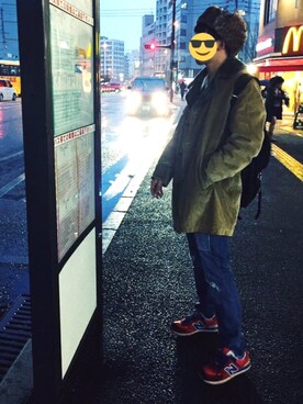 「MIGHTY-MAC（マイティーマック）のアイテム（ジャケット/アウター）」を使った、Tさん（メンズ・175cm）の冬コーディネート