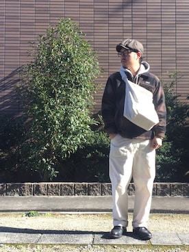 「OSHKOSH（オシュコシュ）のアイテム（ジャケット/アウター）」を使った、enomonさん（メンズ・174cm）の冬コーディネート