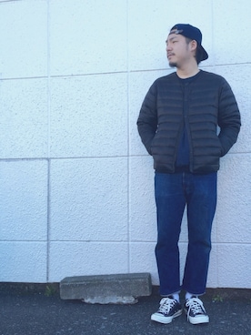 「ct70」｜「アイテム（ダウンジャケット/コート）」を使った、enomonさん（メンズ・174cm）の冬コーディネート