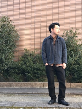 「ワーク」｜「アイテム（CD）」を使った、enomonさん（メンズ・174cm）の冬コーディネート