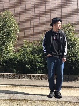 「ドラフトリーバイス」｜「アイテム（帽子）」を使った、enomonさん（メンズ・174cm）の冬コーディネート