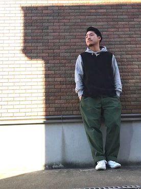 enomonさん（メンズ・174cm）の春コーディネート