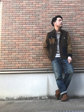 enomonさん（メンズ・174cm）の春コーディネート