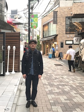 「Waste(twice)（ウェストトゥワイス）のアイテム（ジャケット/アウター）」を使った、enomonさん（メンズ・174cm）の春コーディネート