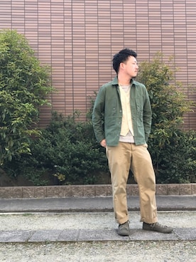 enomonさん（メンズ・174cm）の春コーディネート