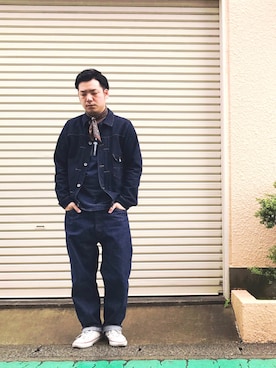 「Waste(twice)（ウェストトゥワイス）のアイテム（ジャケット/アウター）」を使った、enomonさん（メンズ・174cm）の春コーディネート