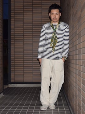 「マリンコーデ」｜「アイテム（財布/小物）」を使った、enomonさん（メンズ・174cm）の夏コーディネート