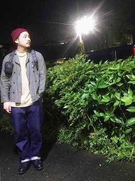 「chimala（チマラ）のアイテム」を使った、enomonさん（メンズ・174cm）の秋コーディネート